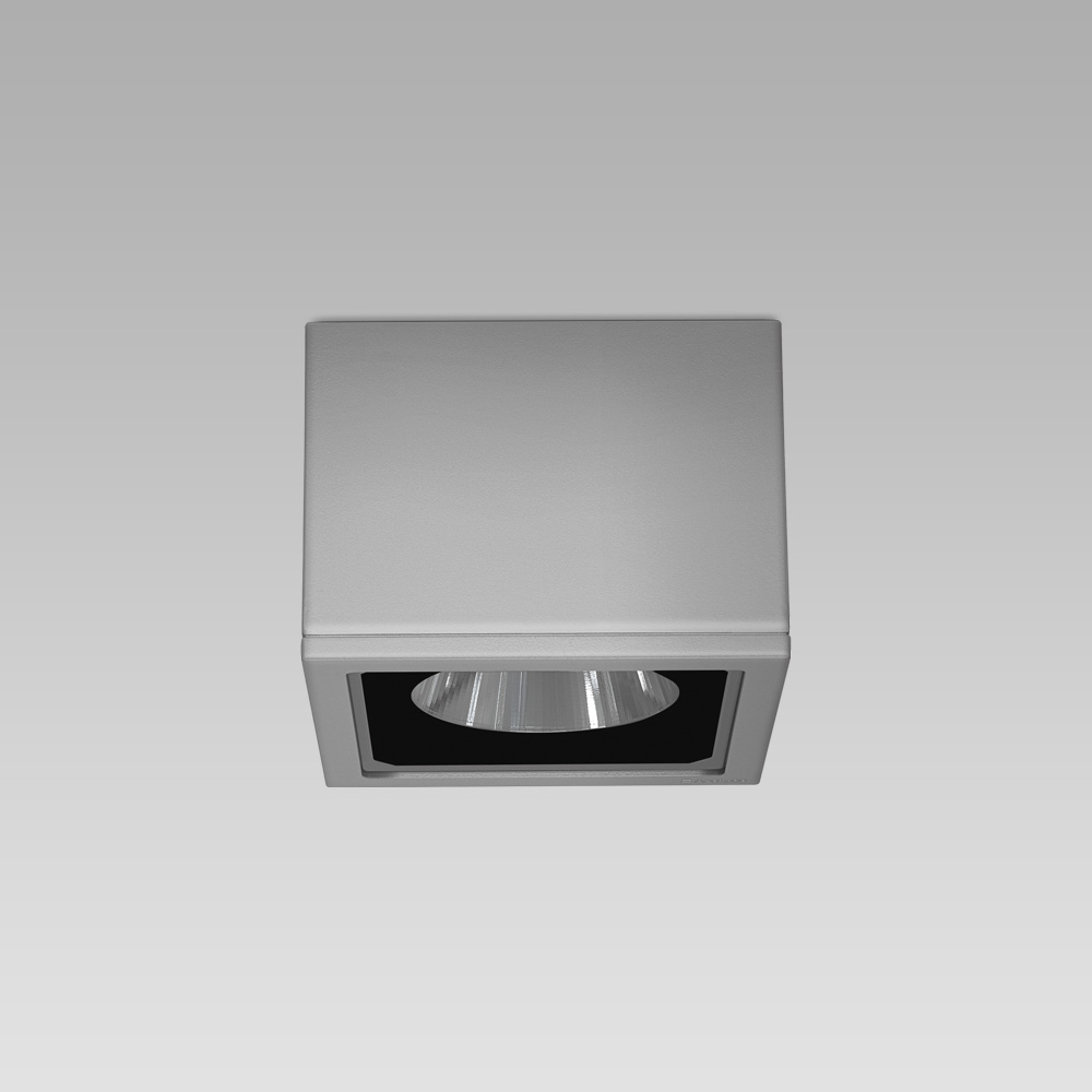 Appareils a plafond  Ceiling mounted luminaire with an essential and elegant design for architectural lighting