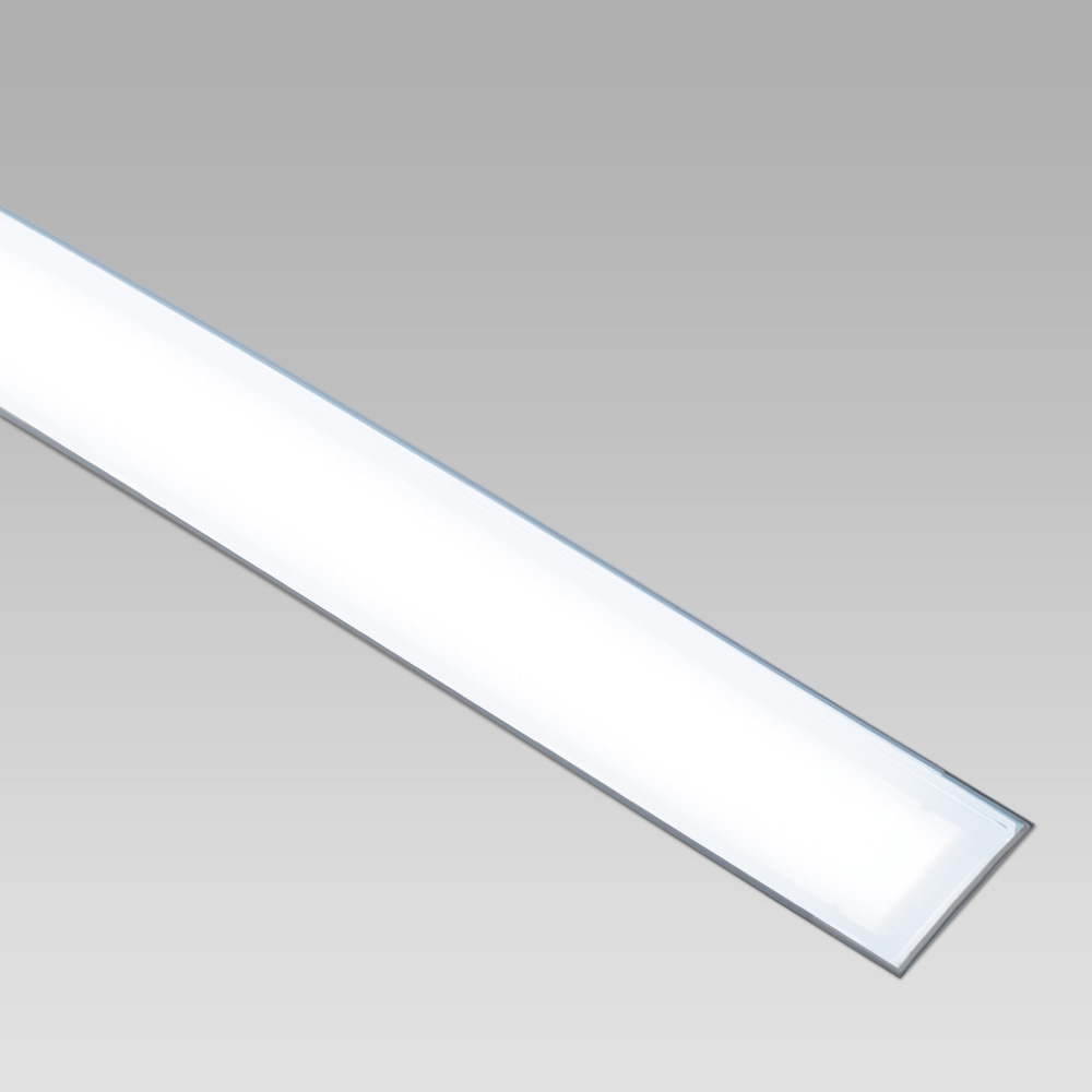 Wall or inground recessed luminaire for outdoor lighting, suitable for single or in-line installations