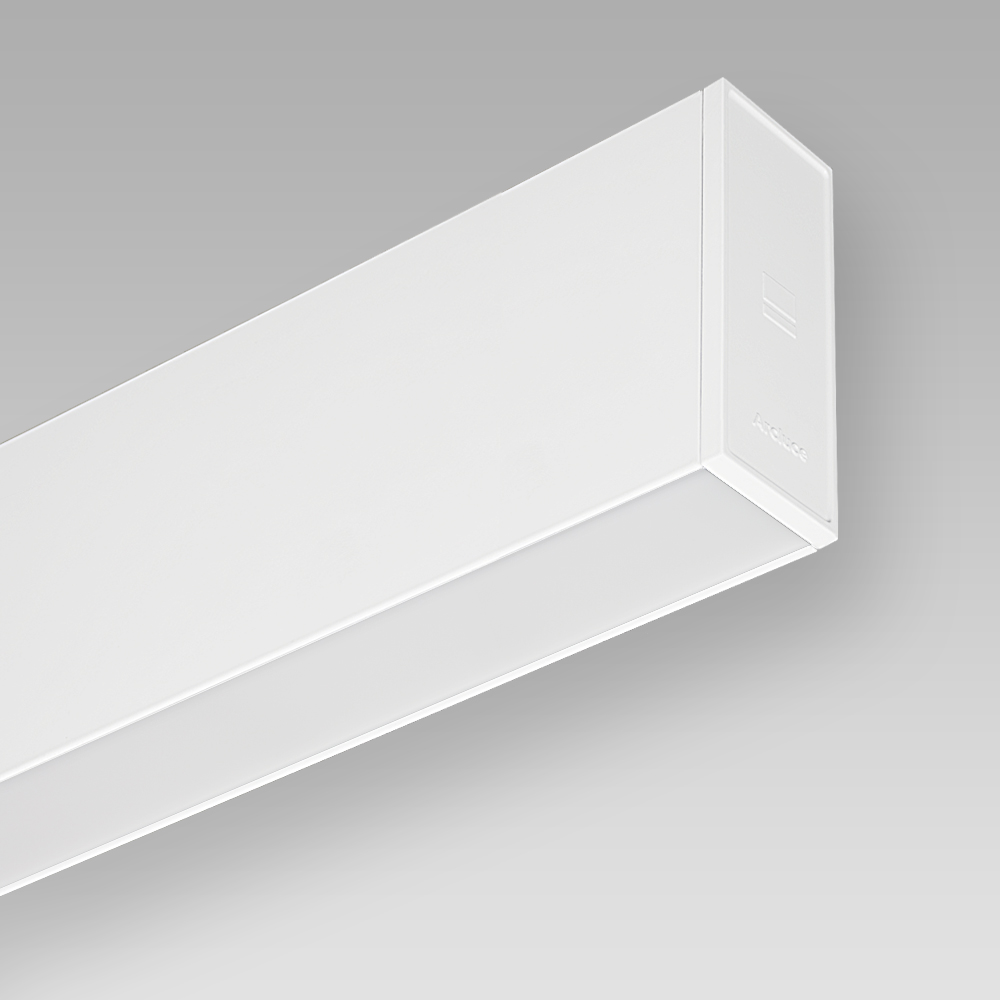 Luminaires muraux/encastrés muraux  Wall-mounted luminaire with an elegant linear design for indoor lighting, with direct/indirect optic for a diffused lighting