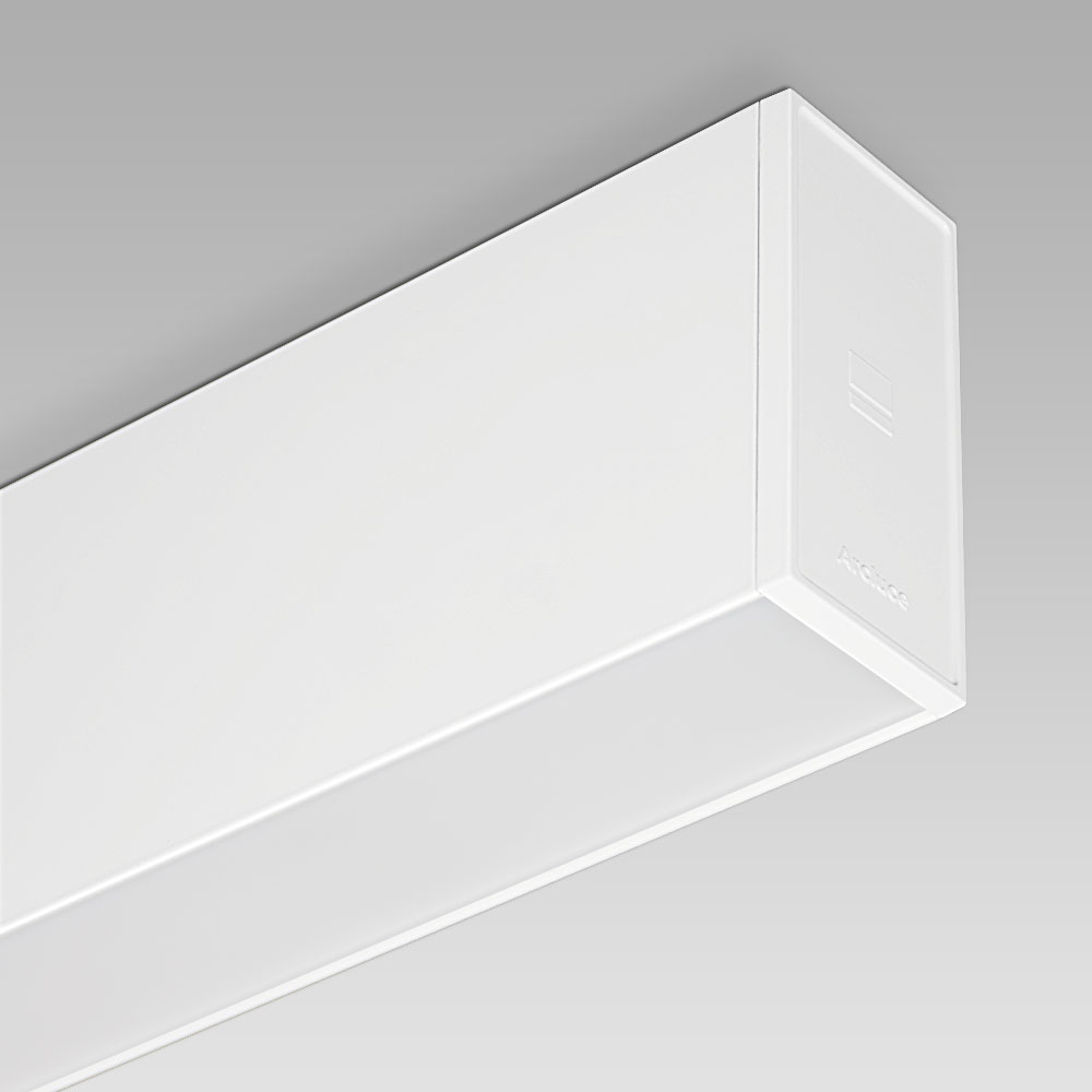 Ceiling fittings Ceiling-mounted downlight with linear shape, perfect for the most elegant interiors