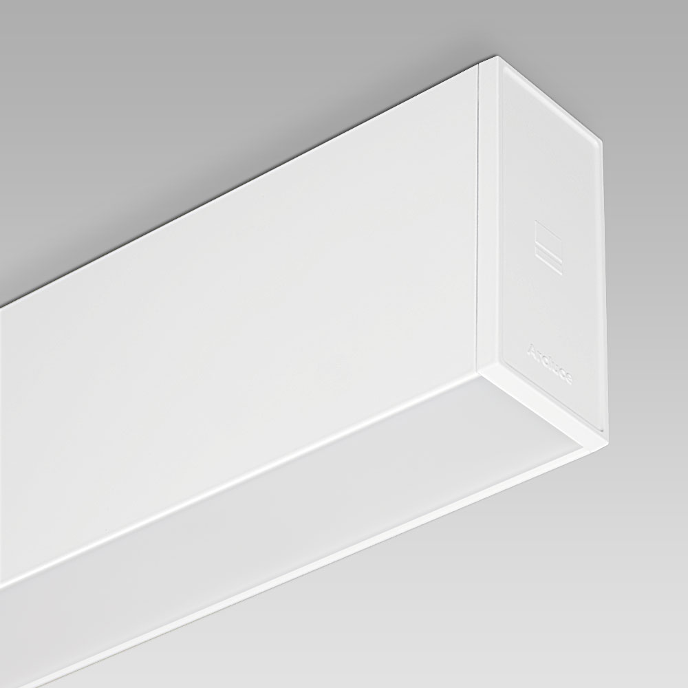 Appareils a plafond  Ceiling-mounted downlight with linear shape, perfect for the most elegant interiors