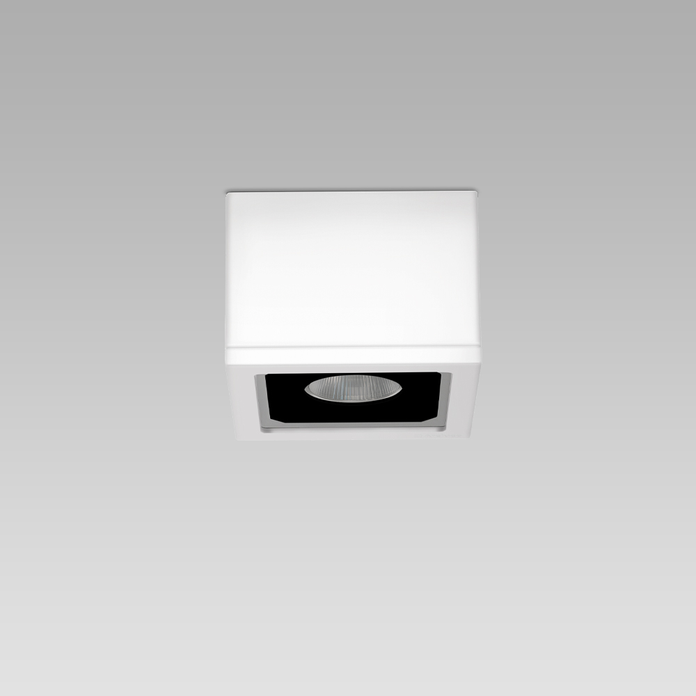 Appareils a plafond Ceiling mounted luminaire with an essential and elegant design for architectural lighting