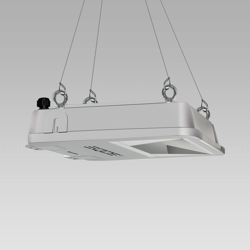High-bay luminaires EQOS1 suspended floodlight for high-bay lighting