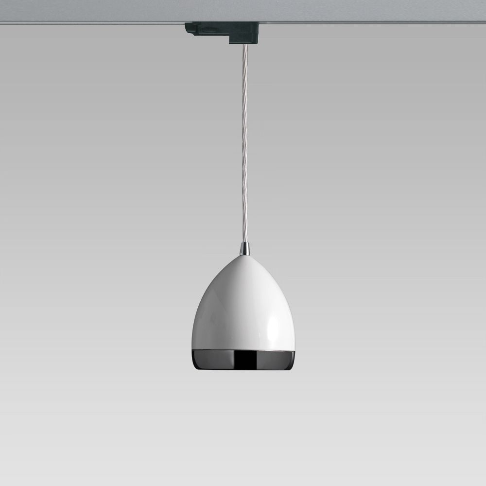 Binari 220V - DALI  Apparecchio a sospensione dal design classico ed elegante per l'illuminazione di interni, installabile anche a binario