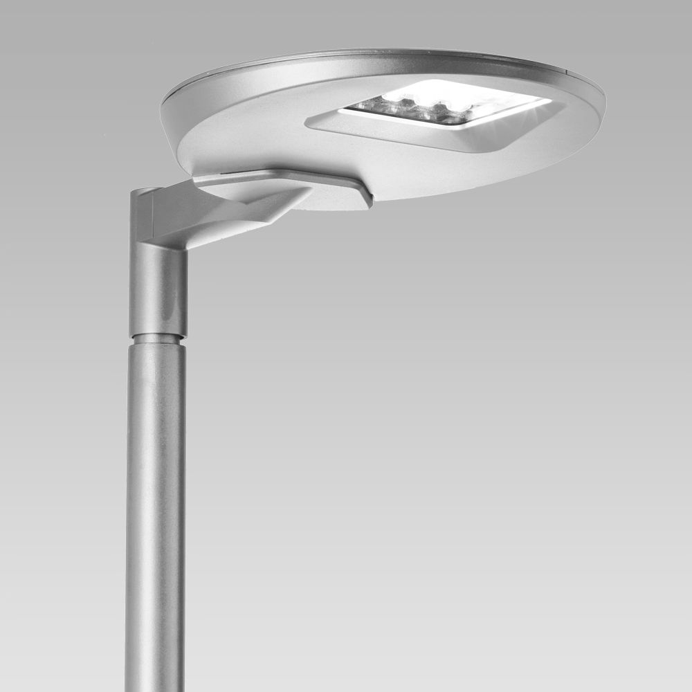 Urban and street lighting luminaire featuring contemporary design