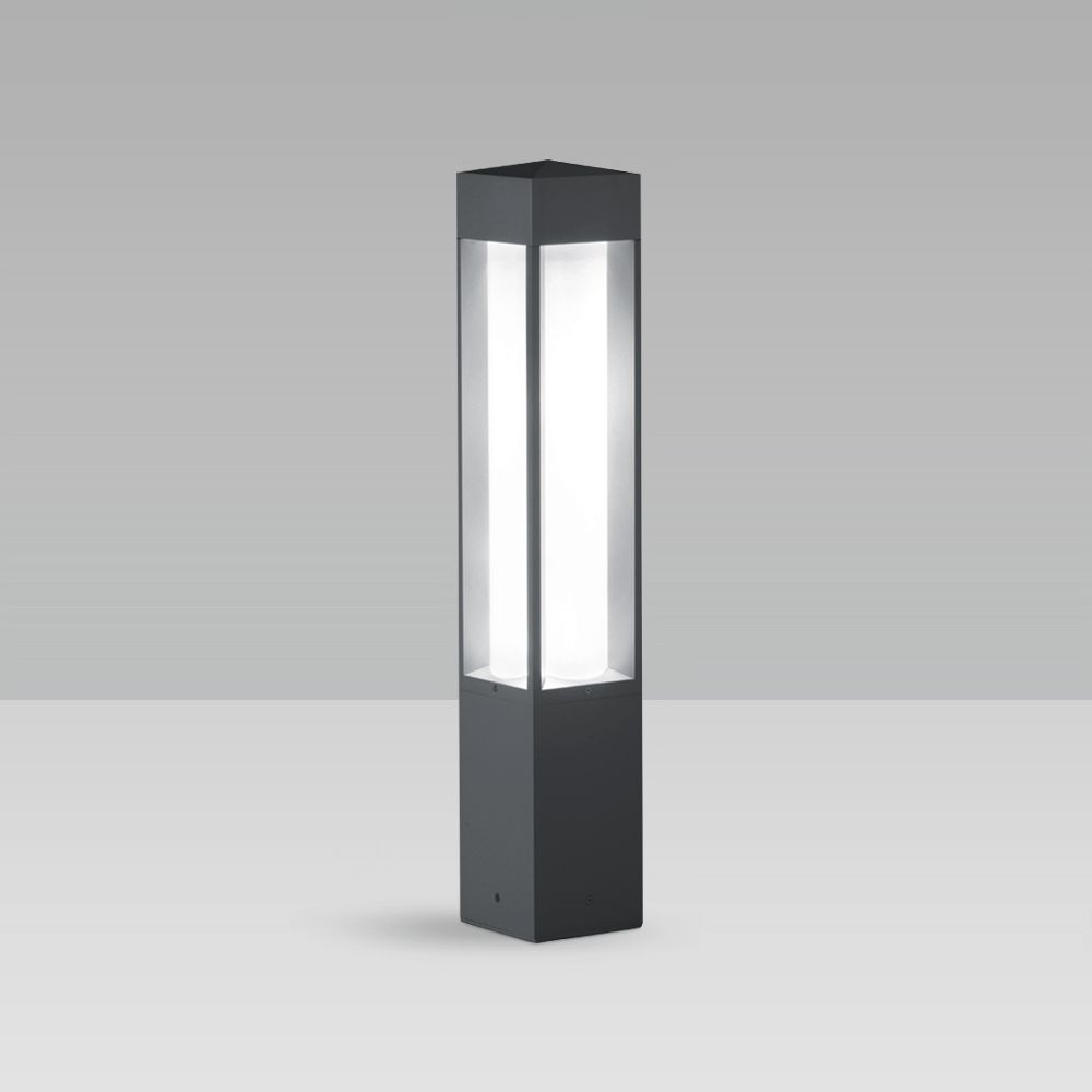 Bollard lights  Bollard light for urban and residentail lighting with a squared, elegant design, featuring excellent lighting performance