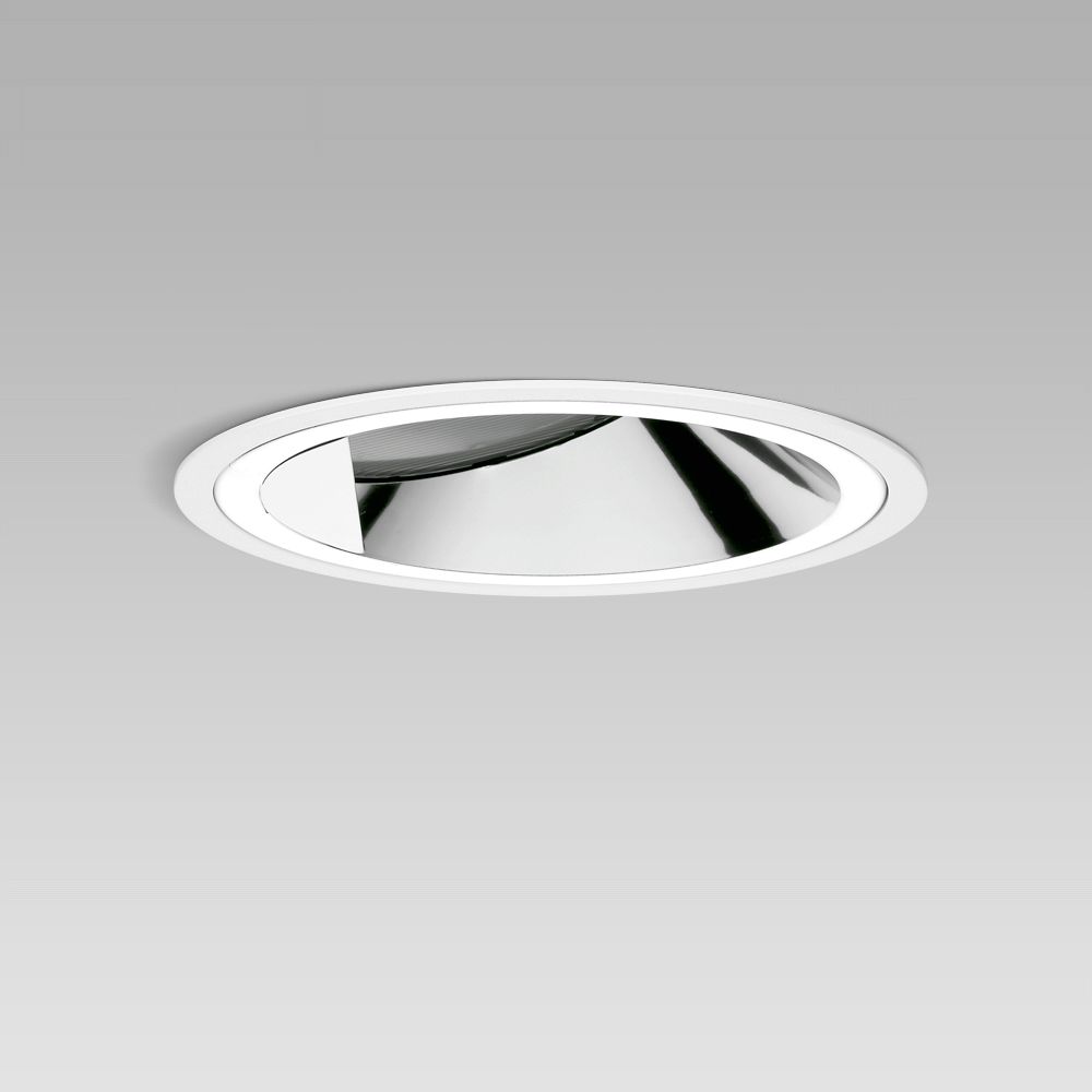 Downlight da incasso a soffitto dal design raffinato per illuminazione di interni, con vetro e ottica wall-washer