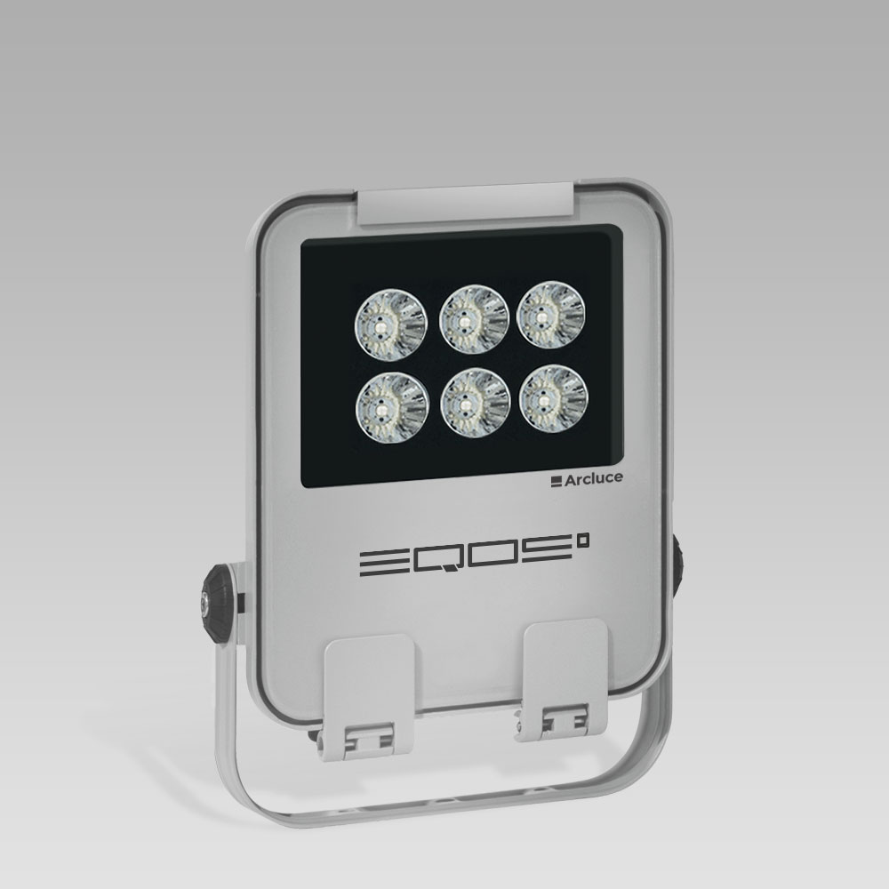 Outdoor floodlights  LED floodlight for outdoor lighting EQOS0: modern design and excellent light output