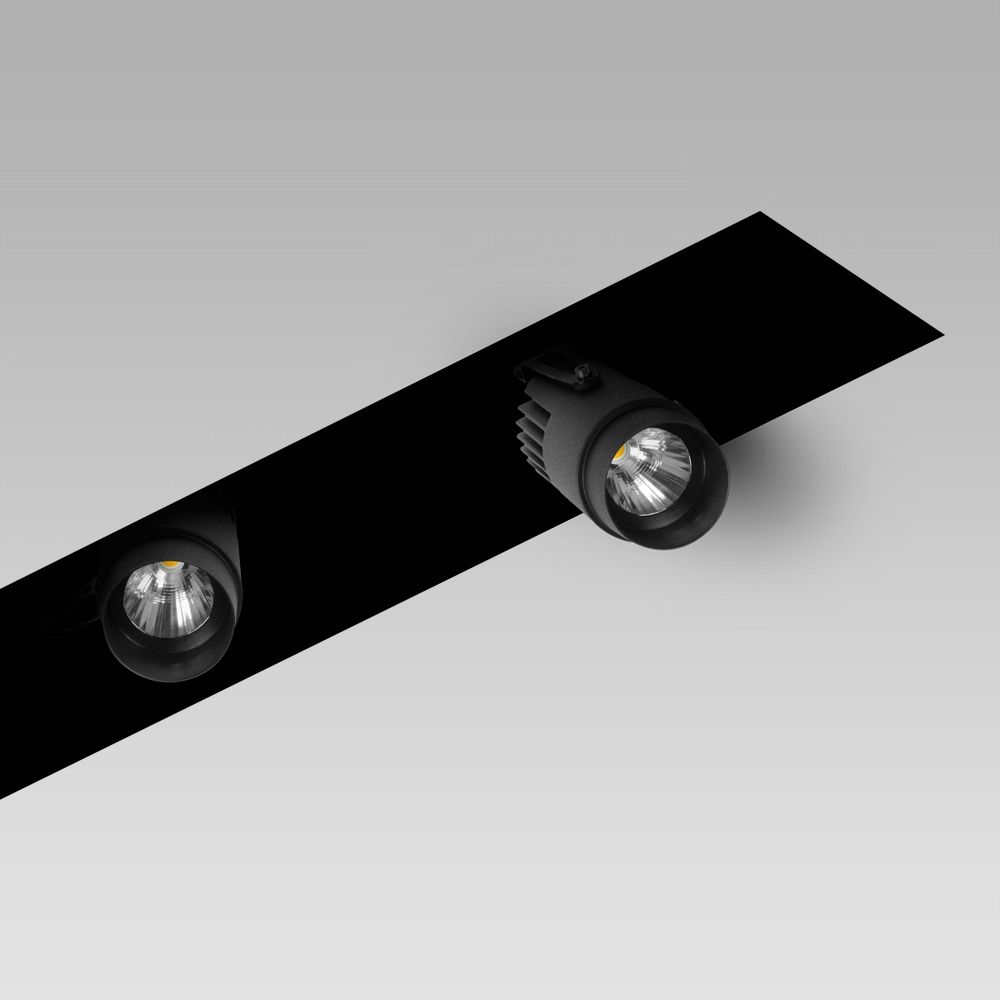 Modular lighting systems Recessed modular lighting system with adjustable spotlights for indoor lighting