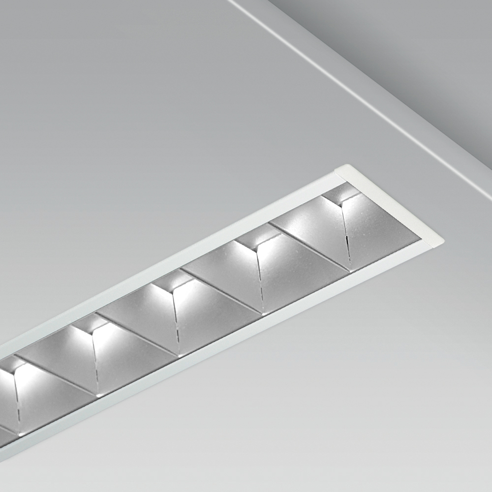 Modulare Beleuchtungssysteme  Recessed modular lighting system with a linear, elegant design for indoor lighting